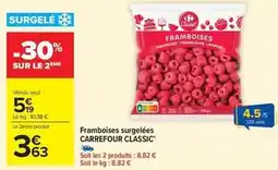 Carrefour Market Carrefour - framboises surgelées classic offre
