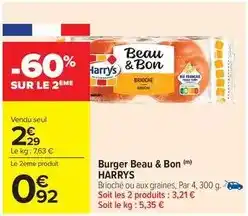 Carrefour Market Harry's - burger beau & bon offre