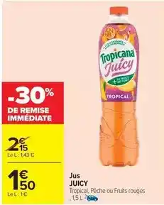 Carrefour Market Tropicana - jus offre