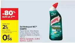 Carrefour Market Harpic - gel nettoyant wc offre