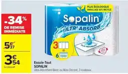 Carrefour Market Sopalin - essuie-tout offre