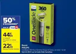 Carrefour Market Philips - rasoir offre