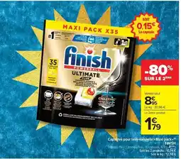Carrefour Market Finish - capsules pour lave-vaisselle-mâin offre