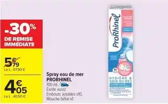 Carrefour Market Prorhinel - spray eau de mer offre