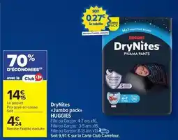 Carrefour Market Huggies - drynites offre
