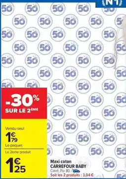 Carrefour Market Carrefour - maxi coton offre