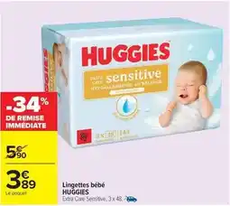 Carrefour Market Huggies - lingettes bébé offre