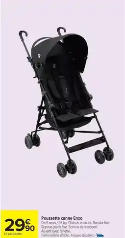 Carrefour Market Poussette canne erzo offre