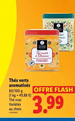 Lidl Thés verts aromatisés offre