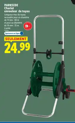 Lidl PARKSIDE Chariot enrouleur de tuyau offre