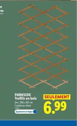 Lidl PARKSIDE Treillis en bois offre