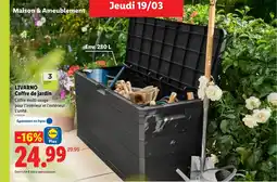 Lidl LIVARNO Coffre de jardin offre