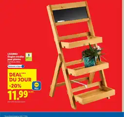 Lidl LIVARNO Étagère escalier pour plantes offre