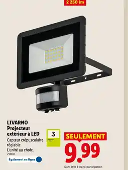 Lidl LIVARNO Projecteur extérieur à LED offre