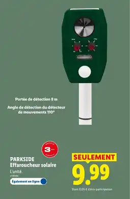 Lidl PARKSIDE Effaroucheur solaire offre