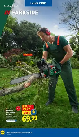 Lidl PARKSIDE Tronçonneuse à essence offre