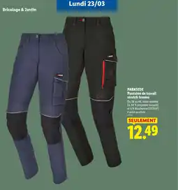 Lidl PARKSIDE Pantalon de travail stretch femme offre