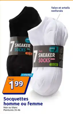 Action Socquettes homme ou femme offre