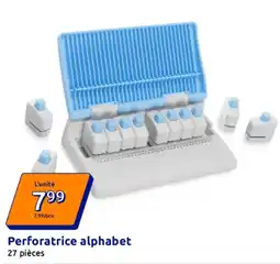 Action Perforatrice alphabet offre