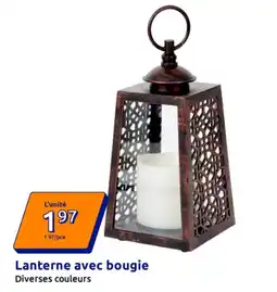 Action Lanterne avec bougie offre