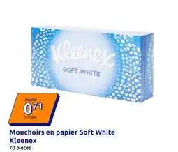 Action Mouchoirs en papier soft white kleenex offre