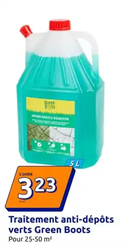 Action Traitement anti-dépôts verts green boots offre