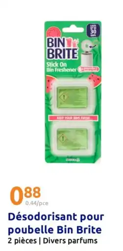 Action Désodorisant pour poubelle bin brite offre