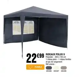 La Foir'Fouille RIDEAUX POLUX II offre