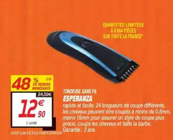 Netto Tondeuse sans fil esperanza offre