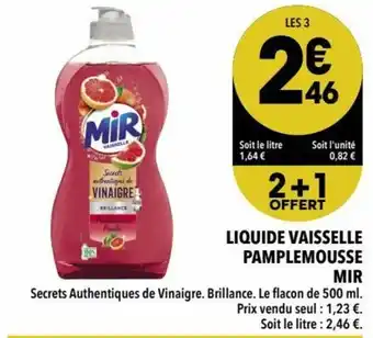 Supeco Liquide vaisselle pamplemousse mir offre