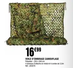La Foir'Fouille VOILE D'OMBRAGE CAMOUFLAGE offre