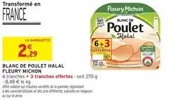 Intermarché Hyper FLEURY MICHON Blanc de poulet halal offre