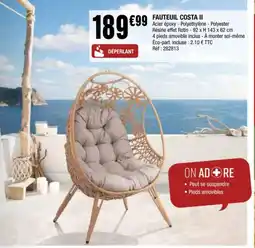 La Foir'Fouille FAUTEUIL COSTA II offre