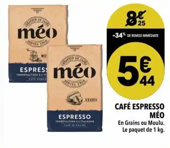 Supeco Café espresso méo offre