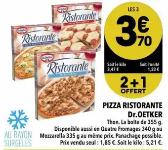 Pizza ristorante dr. oetker