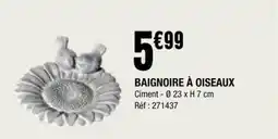 La Foir'Fouille BAIGNOIRE À OISEAUX offre