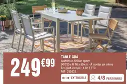 La Foir'Fouille TABLE GOA offre
