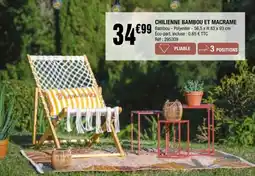 La Foir'Fouille CHILIENNE BAMBOU ET MACRAME offre