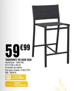 La Foir'Fouille TABOURET DE BAR GOA offre