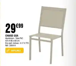 La Foir'Fouille CHAISE GOA offre