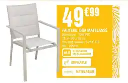 La Foir'Fouille FAUTEUIL GOA MATELASSÉ offre