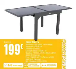 La Foir'Fouille TABLE PIAZZA offre