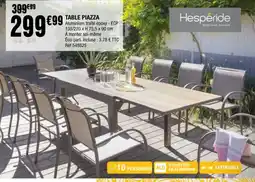 La Foir'Fouille TABLE PIAZZA offre