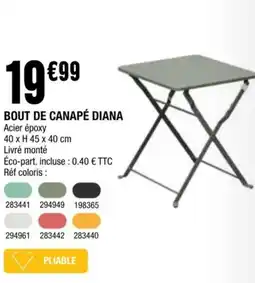 La Foir'Fouille BOUT DE CANAPÉ DIANA offre