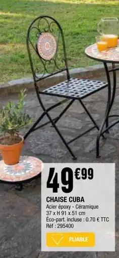 La Foir'Fouille CHAISE CUBA offre