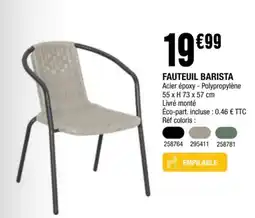 La Foir'Fouille FAUTEUIL BARISTA offre