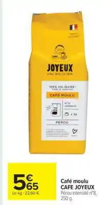 Carrefour Market Café moulu CAFE JOYEUX offre