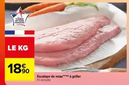 Carrefour Escalope de veau offre