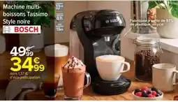 Carrefour Market Machine multi-boissons Tassimo Style noire offre