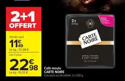 Carrefour Market Café Moulu Carte Noire offre